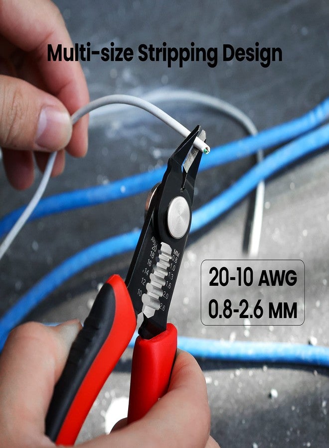 KAIWEETS Wire Cutters 6-Inch Flush Pliers With Supplementary Stripping, Cutting Pliers, Handy And Slim Diagonal Cutters, Sharp Snip, Multicolor - Image 5